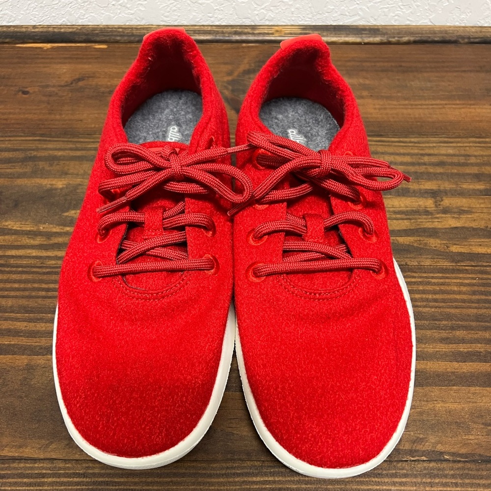 Allbirds Wool Red Runners size 10